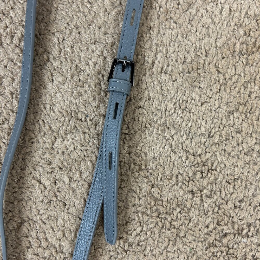 Botkier Replacement Leather Strap Gray/Blue - Picture 2 of 4